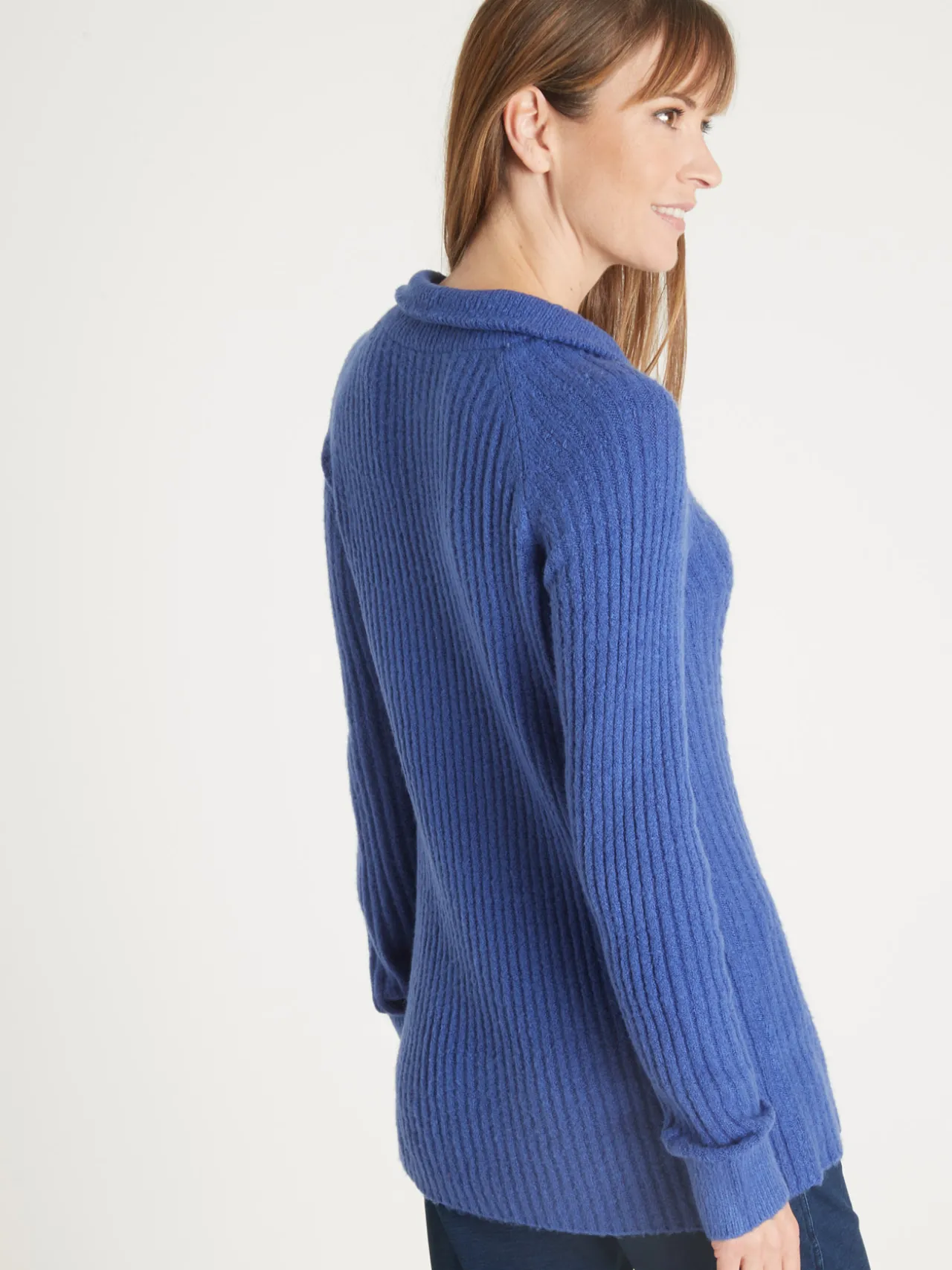 Pull à col camionneur zippé