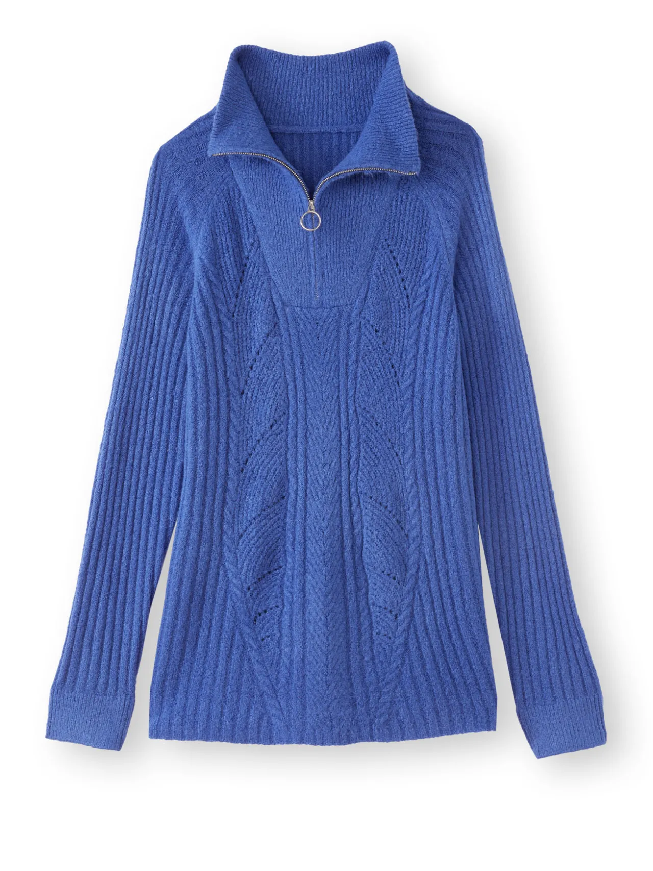 Pull à col camionneur zippé