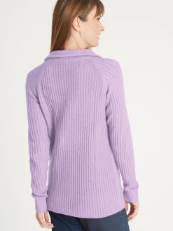 Pull à col camionneur zippé