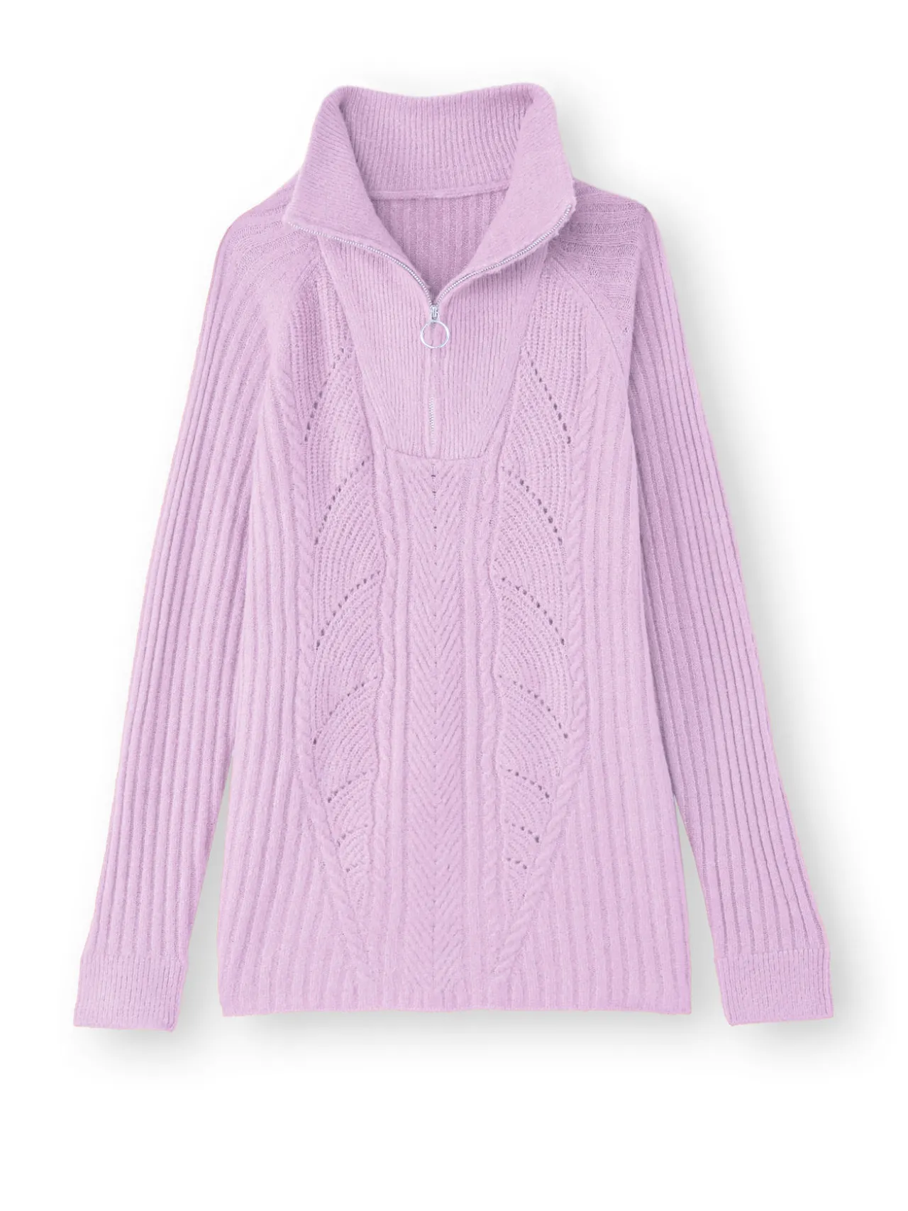 Pull à col camionneur zippé