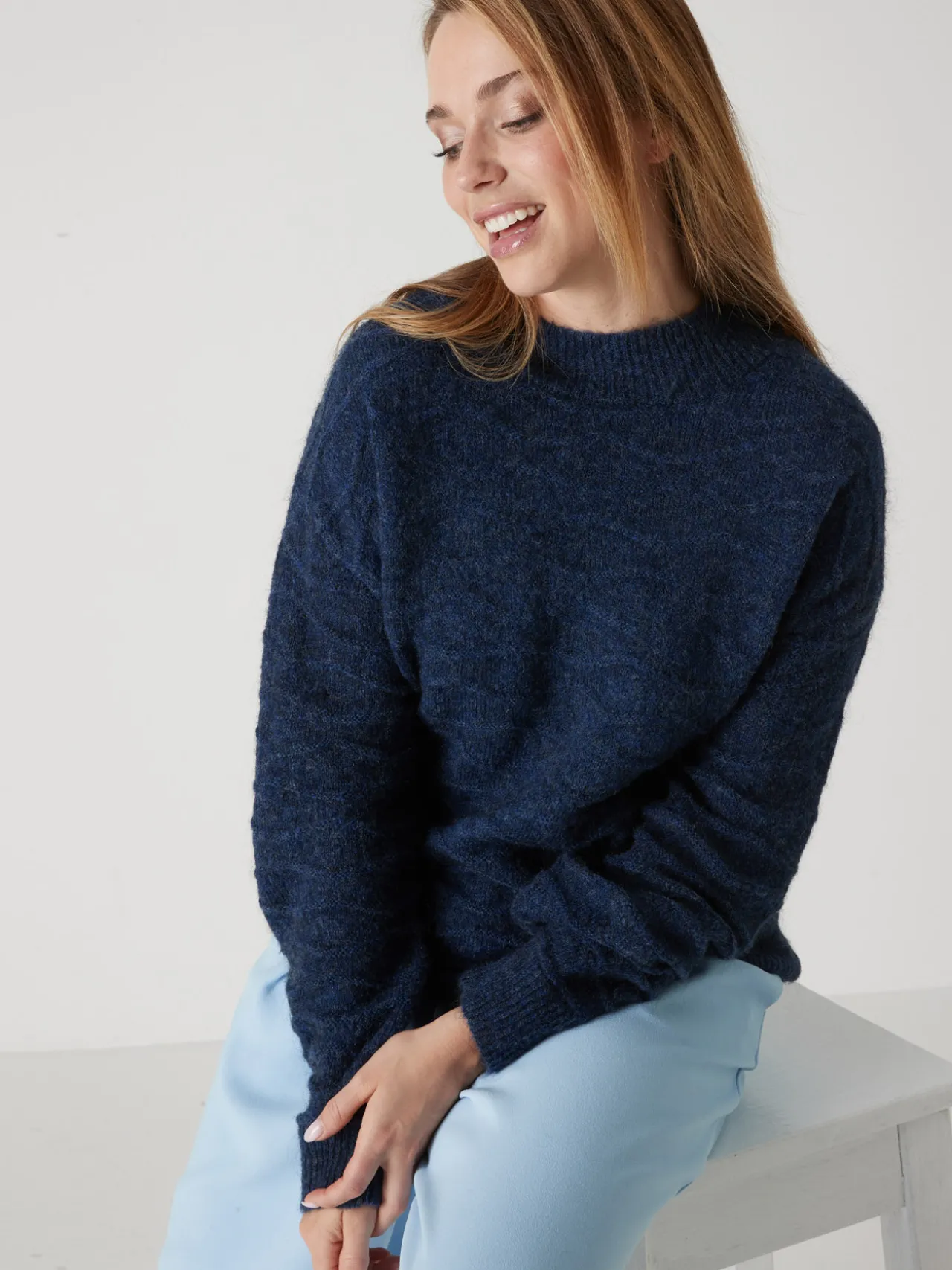 Pull avec laine et mohair