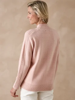 Pull col montant en jersey envers