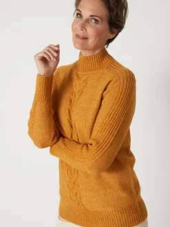 Pull col montant en jersey envers