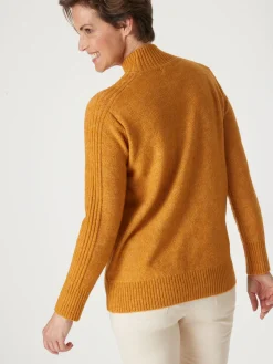 Pull col montant en jersey envers