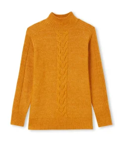 Pull col montant en jersey envers