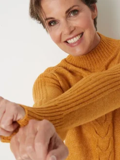 Pull col montant en jersey envers