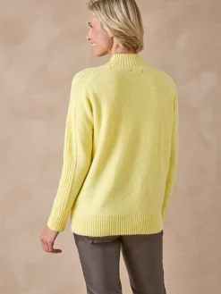 Pull col montant en jersey envers