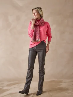 Pull col montant en jersey envers