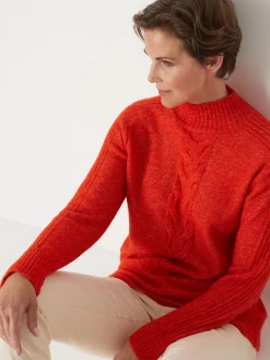 Pull col montant en jersey envers