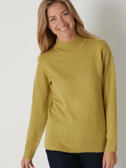 Pull col montant manches longues