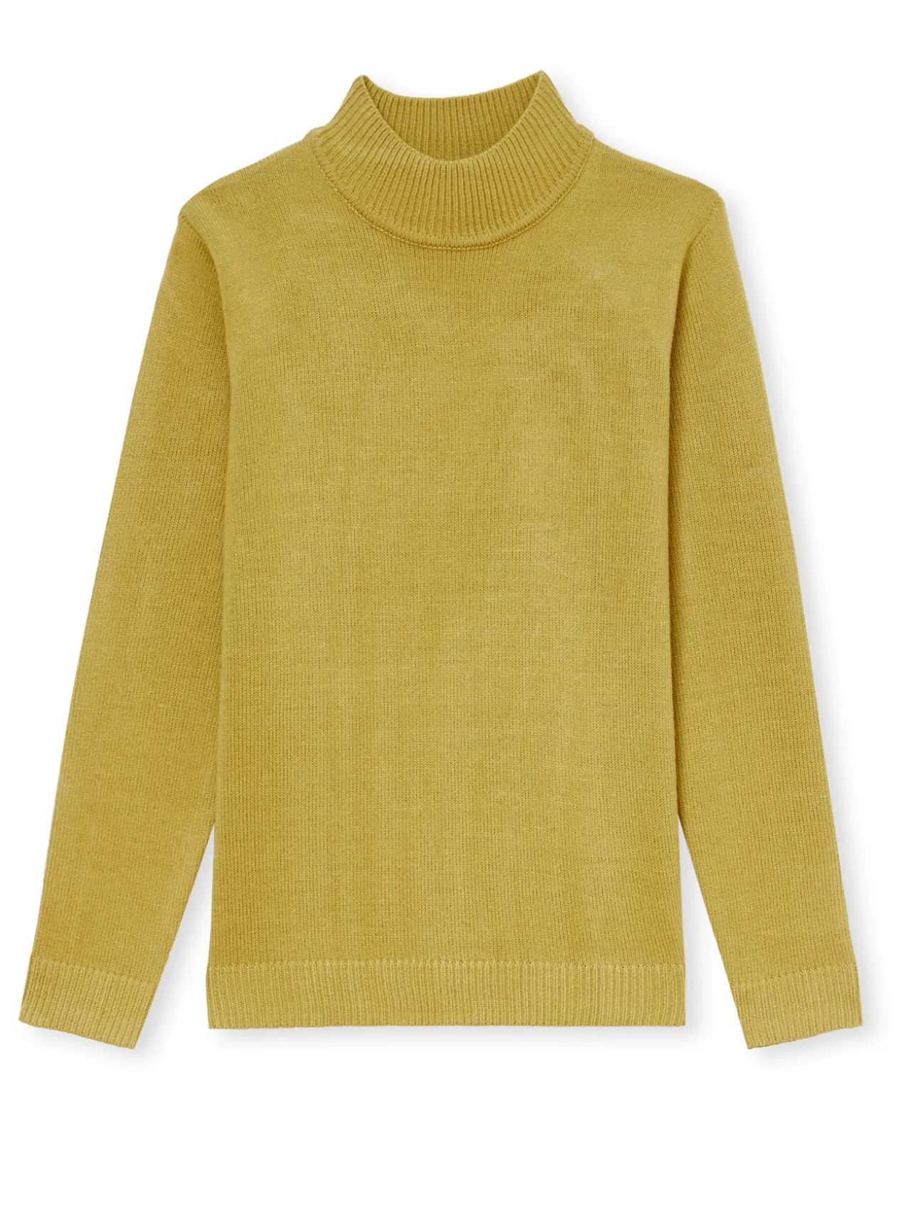 Pull col montant manches longues