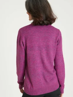 Pull col montant manches longues