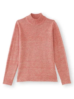 Pull col montant manches longues