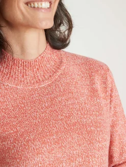 Pull col montant manches longues