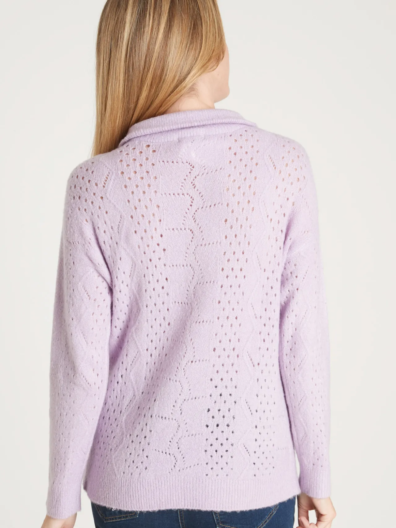 Pull col montant zippé