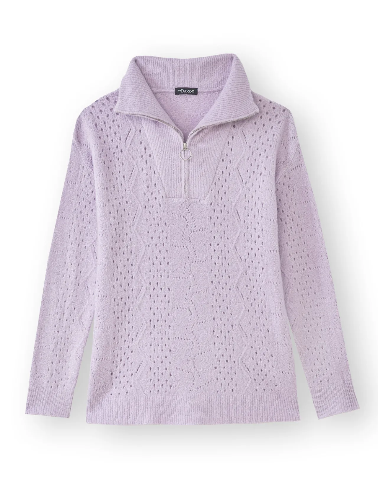 Pull col montant zippé