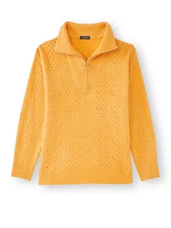 Pull col montant zippé