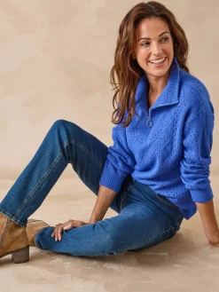 Pull col montant zippé