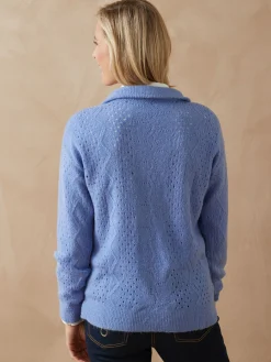 Pull col montant zippé