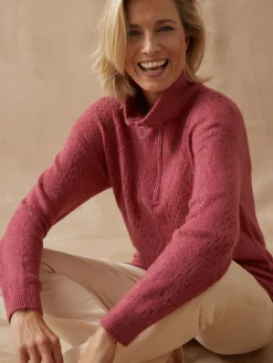 Pull col montant zippé