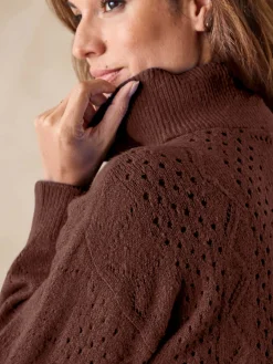 Pull col montant zippé