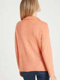 Pull col montant zippé
