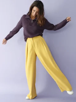 Pull col montant zippé