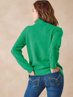 Pull col montant zippé