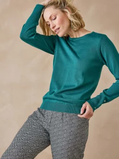 Pull col rond 50% laine mérinos