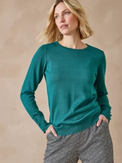 Pull col rond 50% laine mérinos