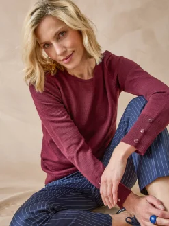 Pull col rond 50% laine mérinos