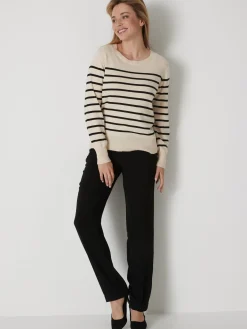 Pull col rond pure laine