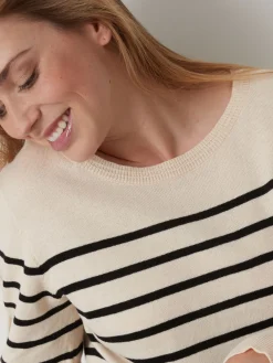 Pull col rond pure laine