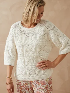 Pull court façon crochet