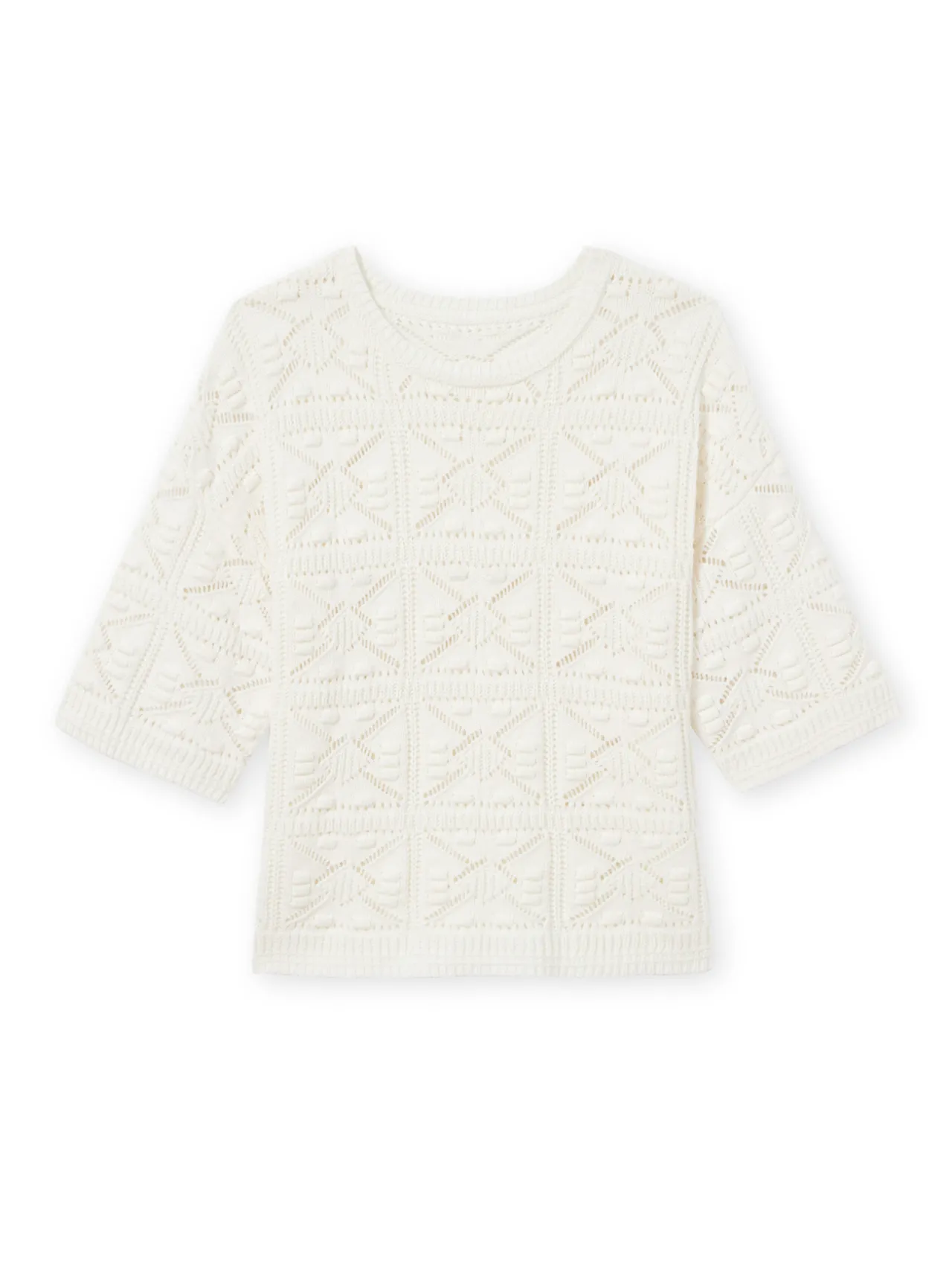 Pull court façon crochet