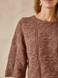 Pull court façon crochet