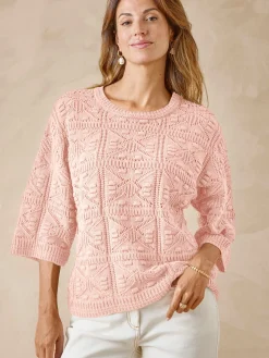 Pull court façon crochet