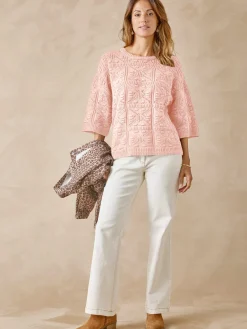 Pull court façon crochet