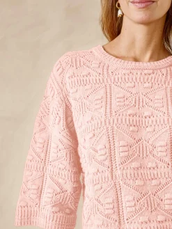 Pull court façon crochet