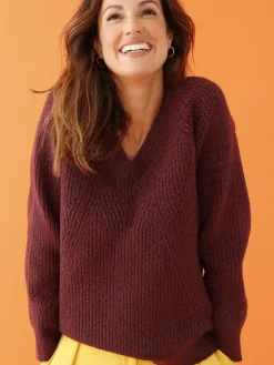 Pull côtes perlées