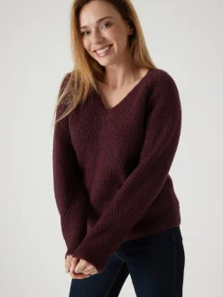 Pull côtes perlées