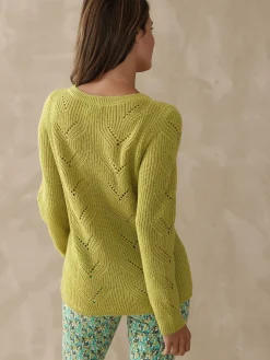 Pull en côtes perlées