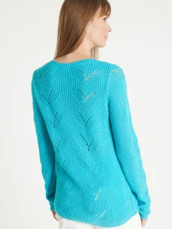 Pull en côtes perlées