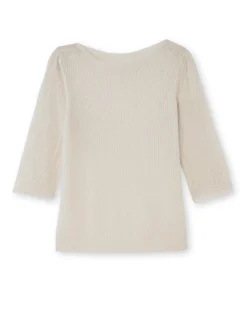 Pull en côtes perlées