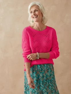 Pull en côtes perlées