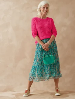 Pull en côtes perlées