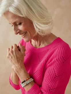 Pull en côtes perlées