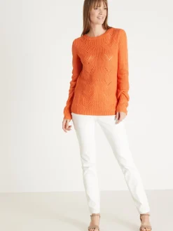 Pull en côtes perlées