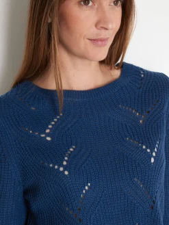 Pull en côtes perlées