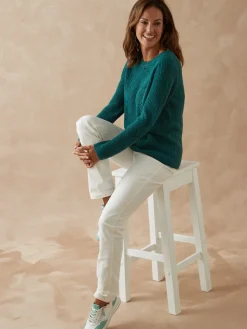 Pull en côtes perlées